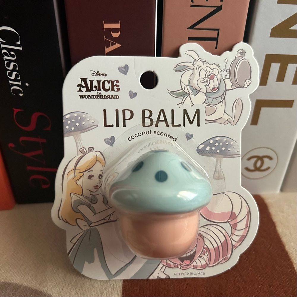 🍄‍🟫 New 🍄‍🟫 Alice in Wonderland Coconut Scented Lip Balm 🍄‍🟫